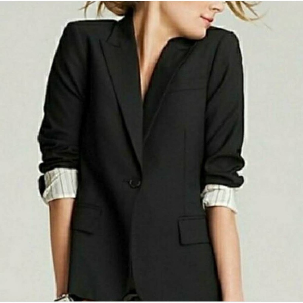Theory Gabe B Stretch wool blazer Black Size 6